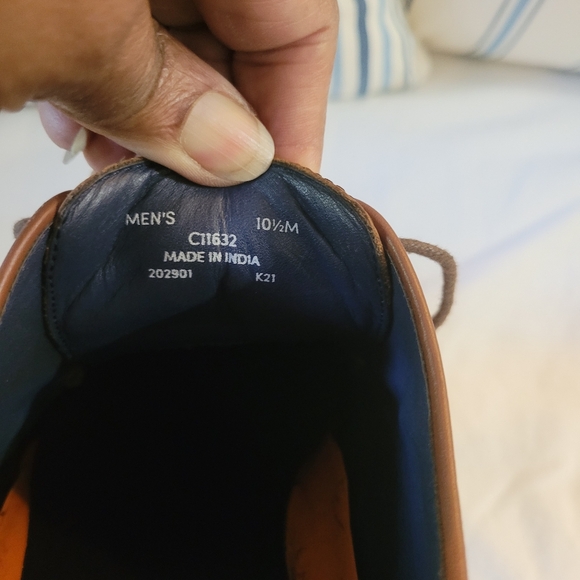 Cole Haan Mens Lenox Hill British Tan Cap Toe Lace Up Dress Oxfords Size 10.5 M - Picture 9 of 10